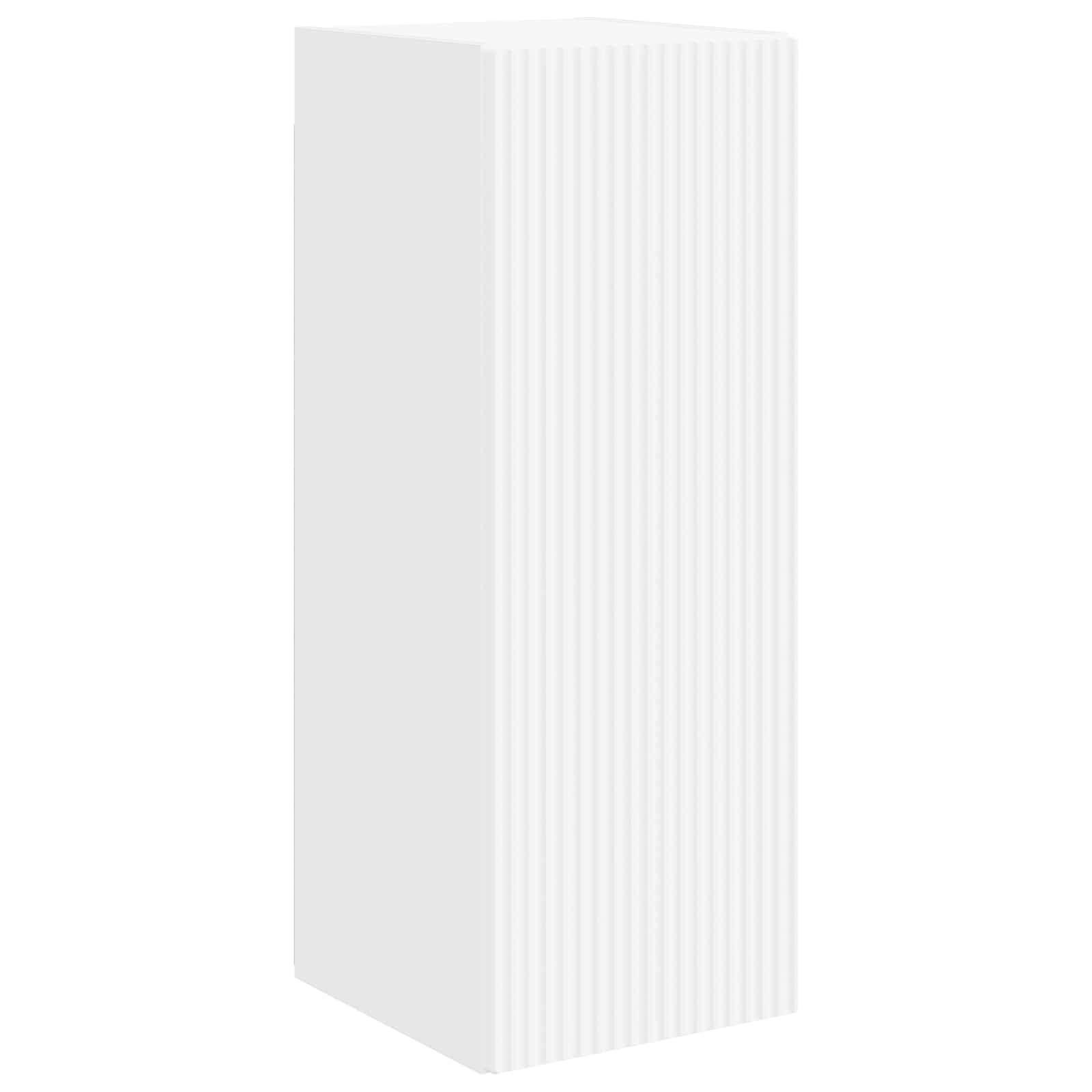 Conjunto De Mueble Para Tv De Pared 4 Pcs Madera De Ingeniería