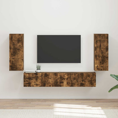 Conjunto De Mueble Para Tv De Pared 4 Pcs
