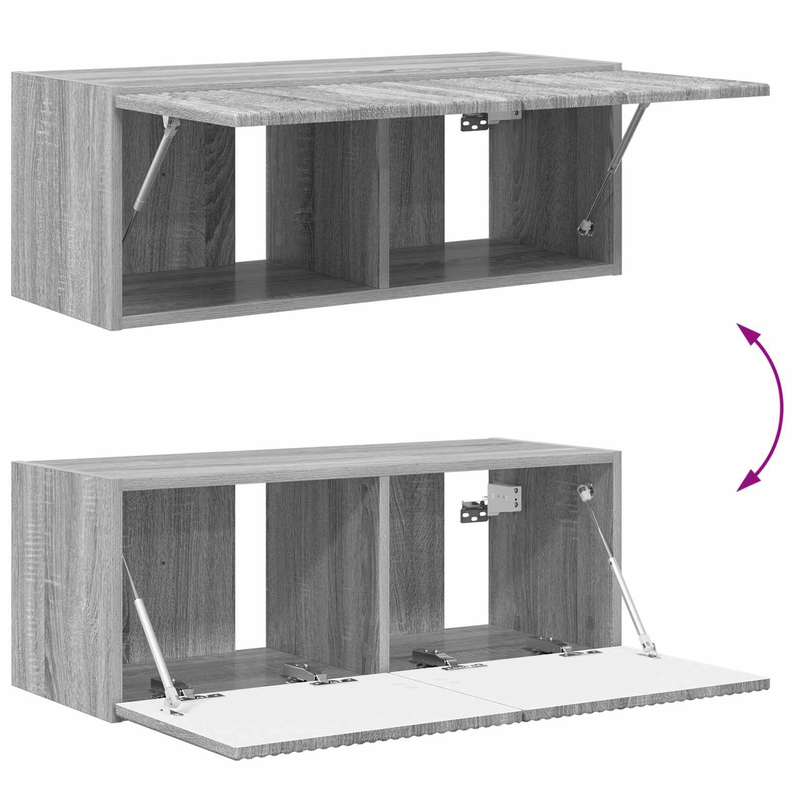 Conjunto De Mueble Para Tv De Pared 4 Pcs