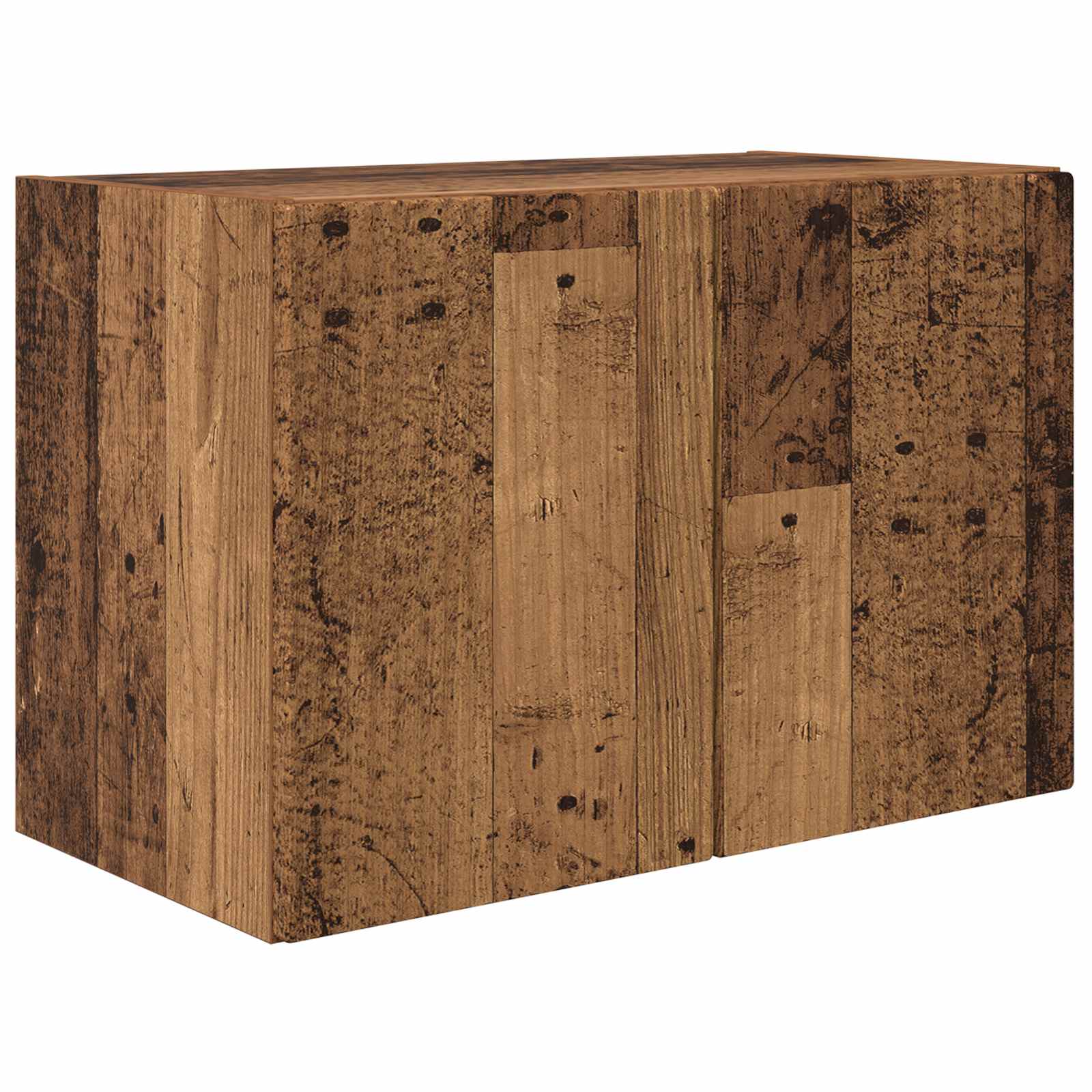 Conjunto De Mueble Para Tv De Pared 4 Pcs Madera Vieja