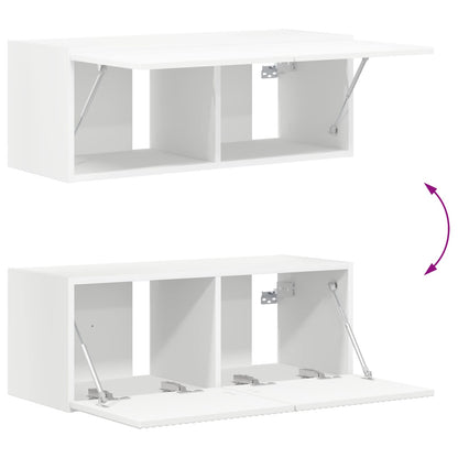 Conjunto De Mueble Para Tv De Pared Montaje En La Pared 6 Pcs
