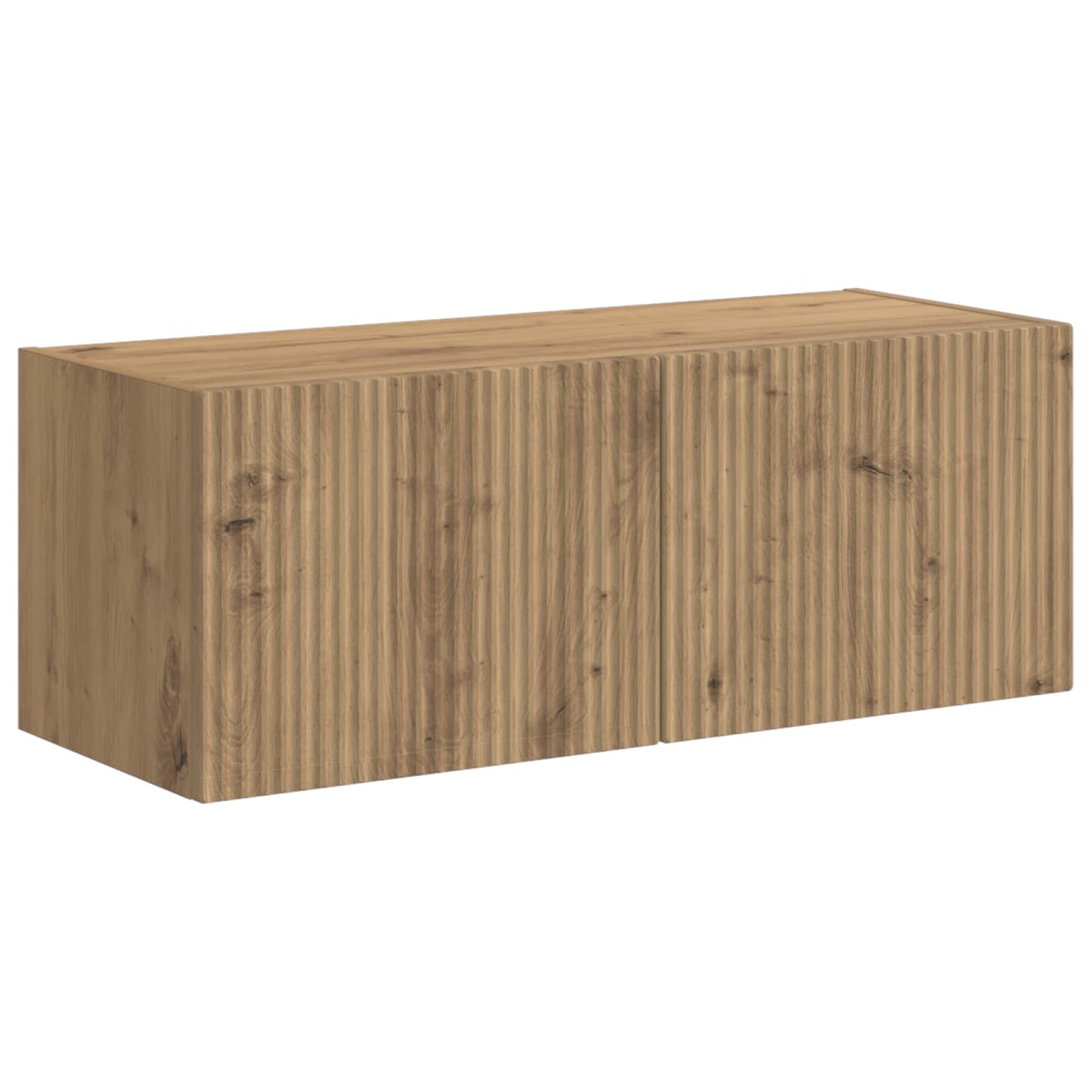 Conjunto De Mueble Para Tv De Pared 6 Pcs Roble Artesanal