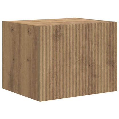 Conjunto De Mueble Para Tv De Pared 6 Pcs Roble Artesanal