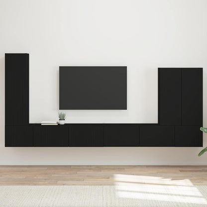 Conjunto De Mueble Para Tv De Pared 6 Pcs