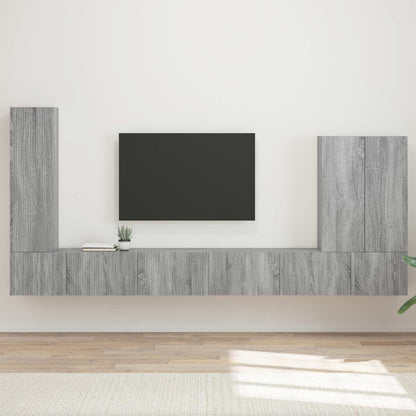 Conjunto De Mueble Para Tv De Pared 6 Pcs