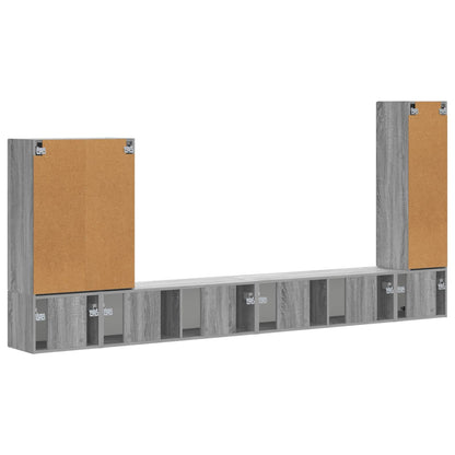 Conjunto De Mueble Para Tv De Pared 6 Pcs