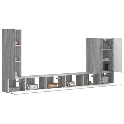 Conjunto De Mueble Para Tv De Pared 6 Pcs