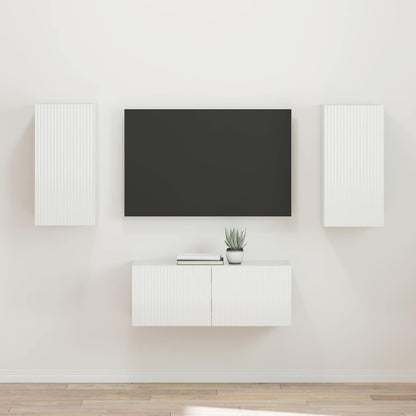Conjunto De Mueble De Tv 2 Pcs Gris Concreto