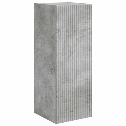Conjunto De Mueble De Tv 2 Pcs Gris Concreto