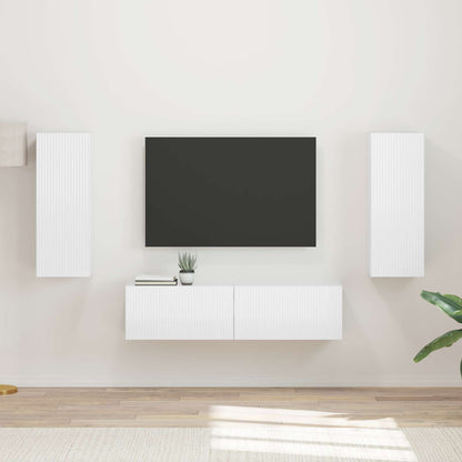 Conjunto De Mueble De Tv 2 Pcs Gris Concreto