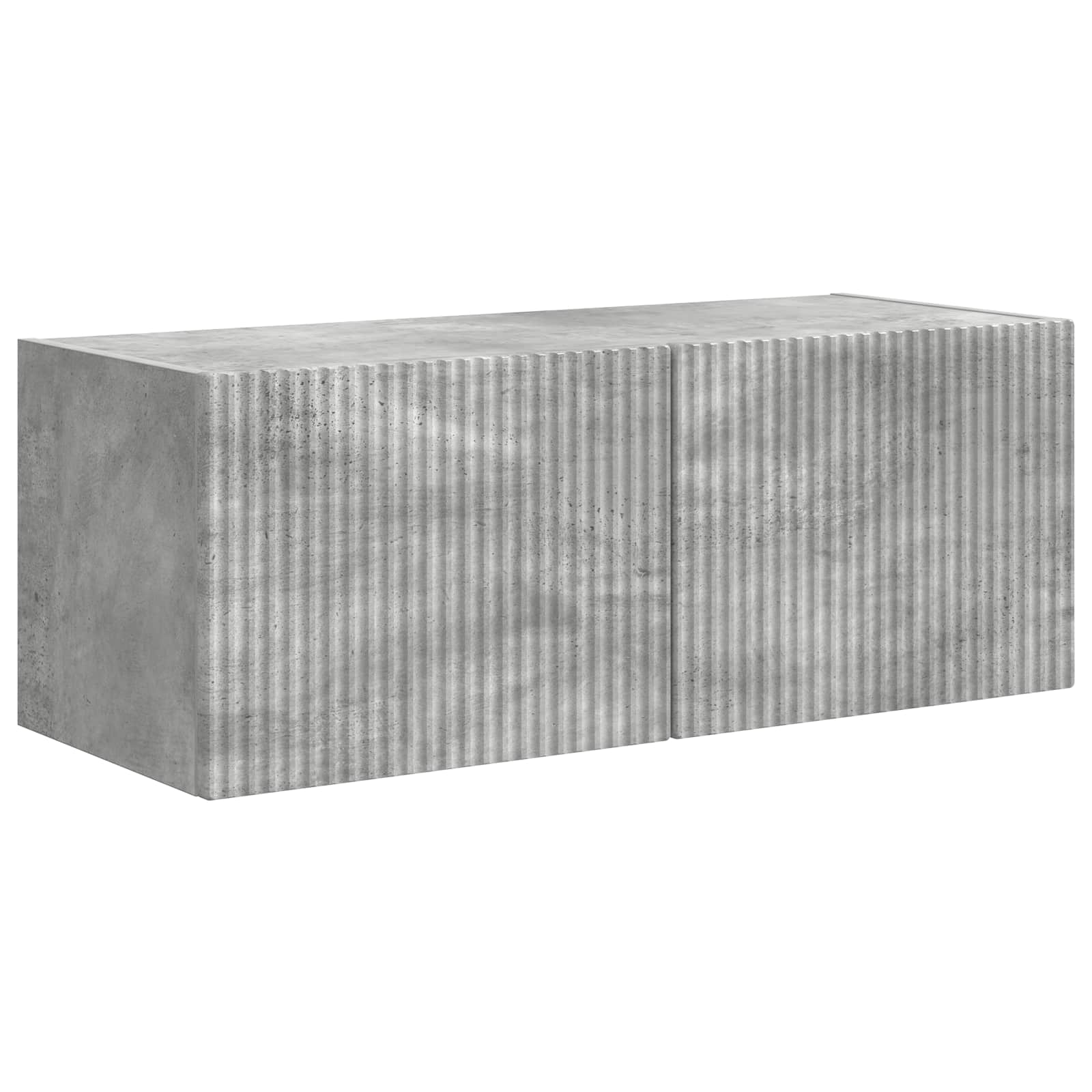 Conjunto De Mueble De Tv 3 Pcs Gris Concreto