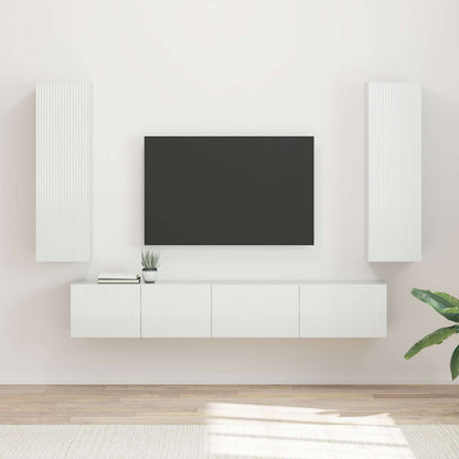 Conjunto De Mueble De Tv 3 Pcs Gris Concreto