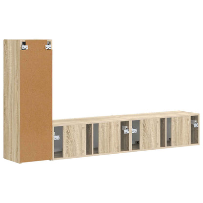 Conjunto De Mueble De Tv Montaje En La Pared 3 Pcs