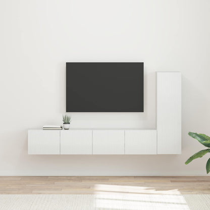 Conjunto De Mueble De Tv Montaje En La Pared 3 Pcs