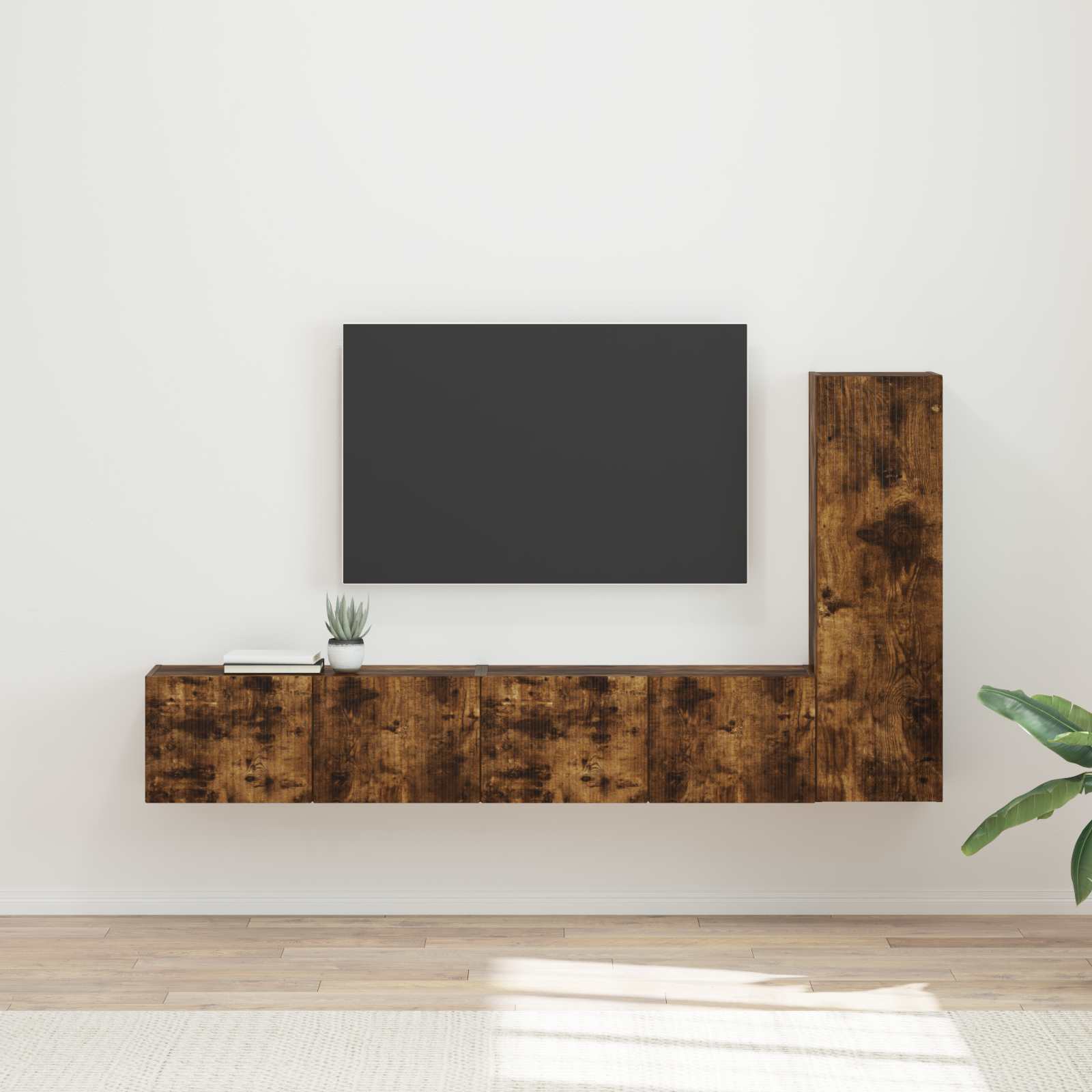 Conjunto De Mueble De Tv Montaje En La Pared 3 Pcs