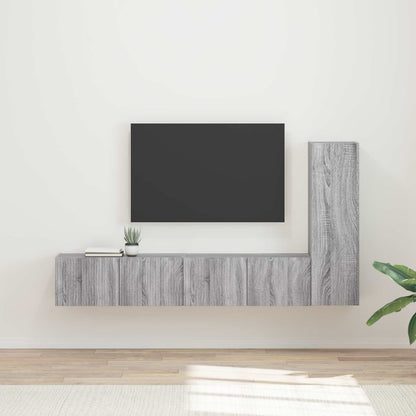 Conjunto De Mueble De Tv Montaje En La Pared 3 Pcs
