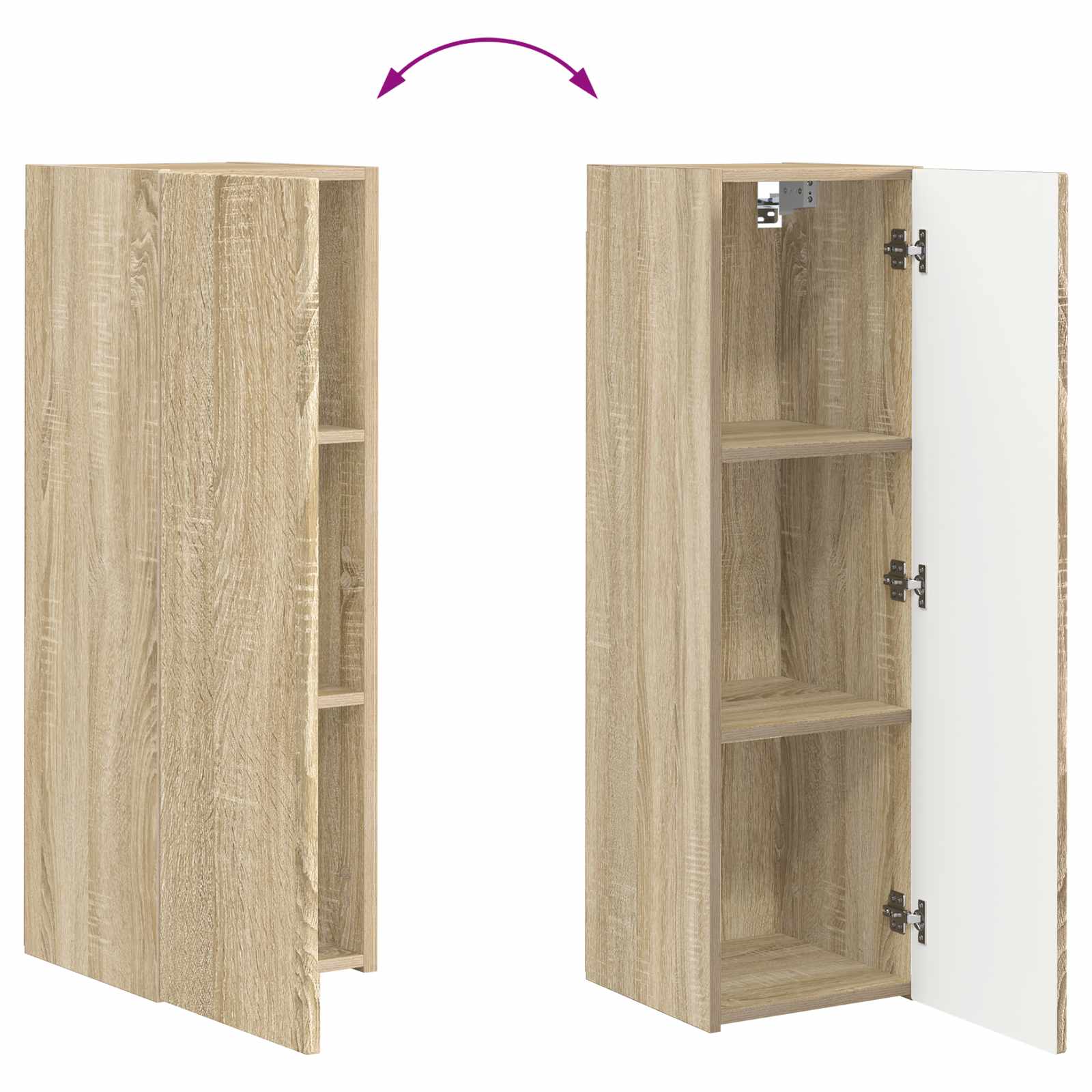 Conjunto De Mueble De Tv Montaje En La Pared 4 Pcs