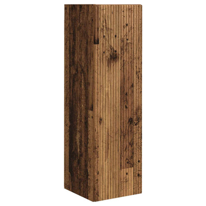 Conjunto De Mueble De Tv Montaje En La Pared 3 Pcs Madera Vieja