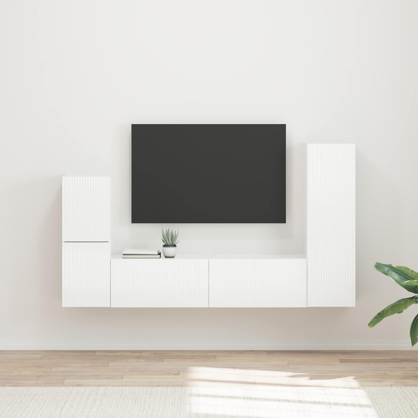 Conjunto De Mueble De Tv 4 Pcs