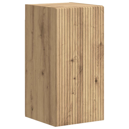 Conjunto De Mueble De Tv 4 Pcs Roble Artesanal