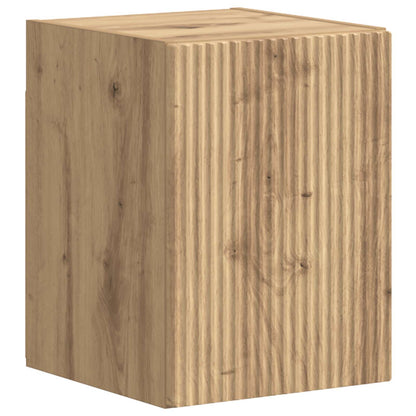 Conjunto De Mueble De Tv 4 Pcs Roble Artesanal