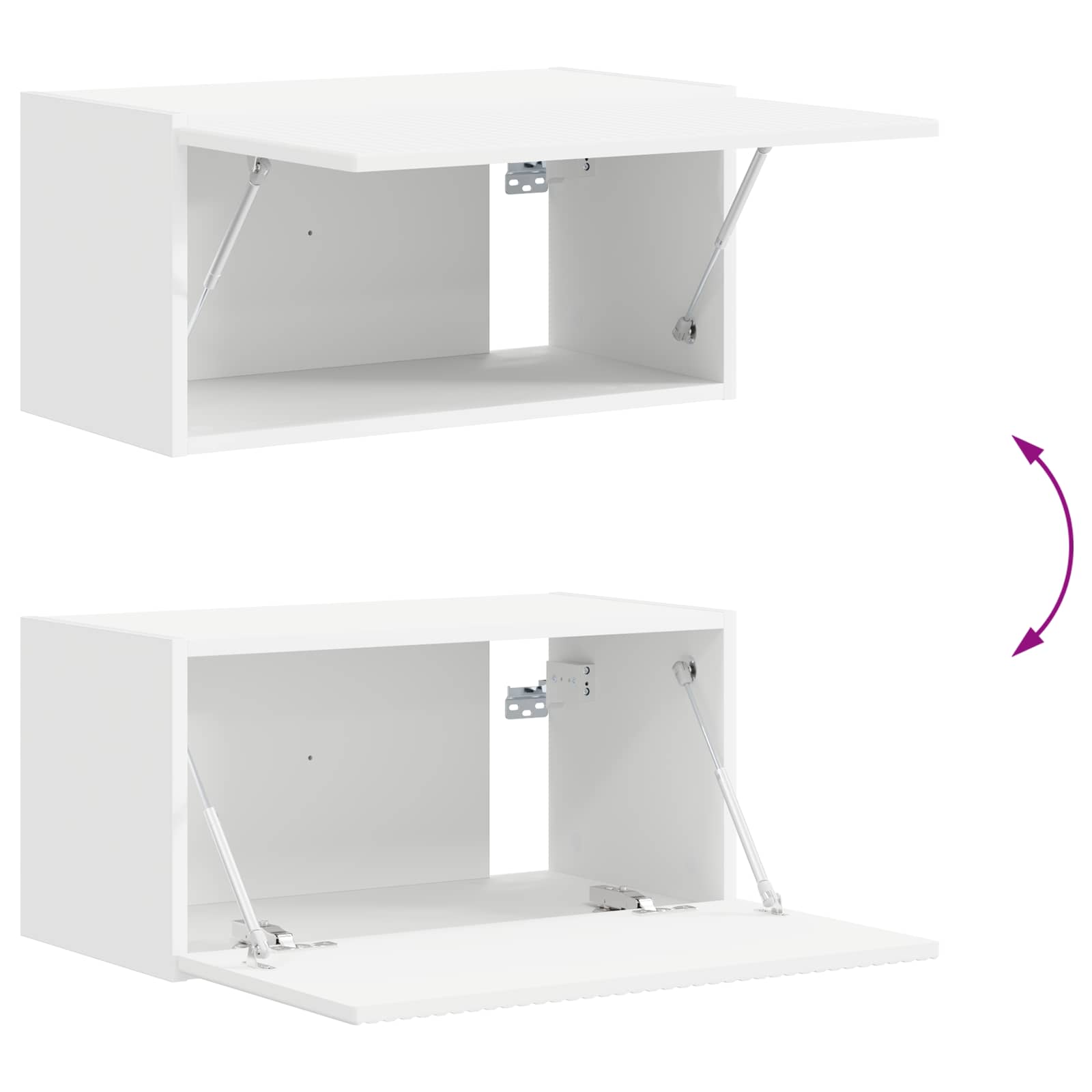 Conjunto De Mueble De Tv 4 Pcs Madera De Ingeniería