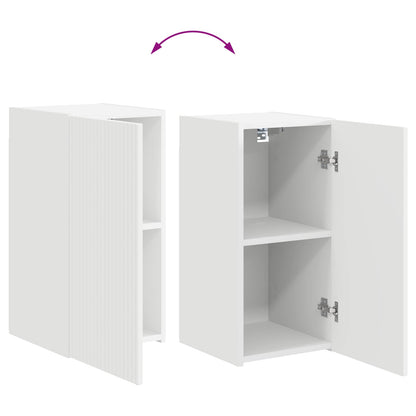Conjunto De Mueble De Tv 4 Pcs Madera De Ingeniería