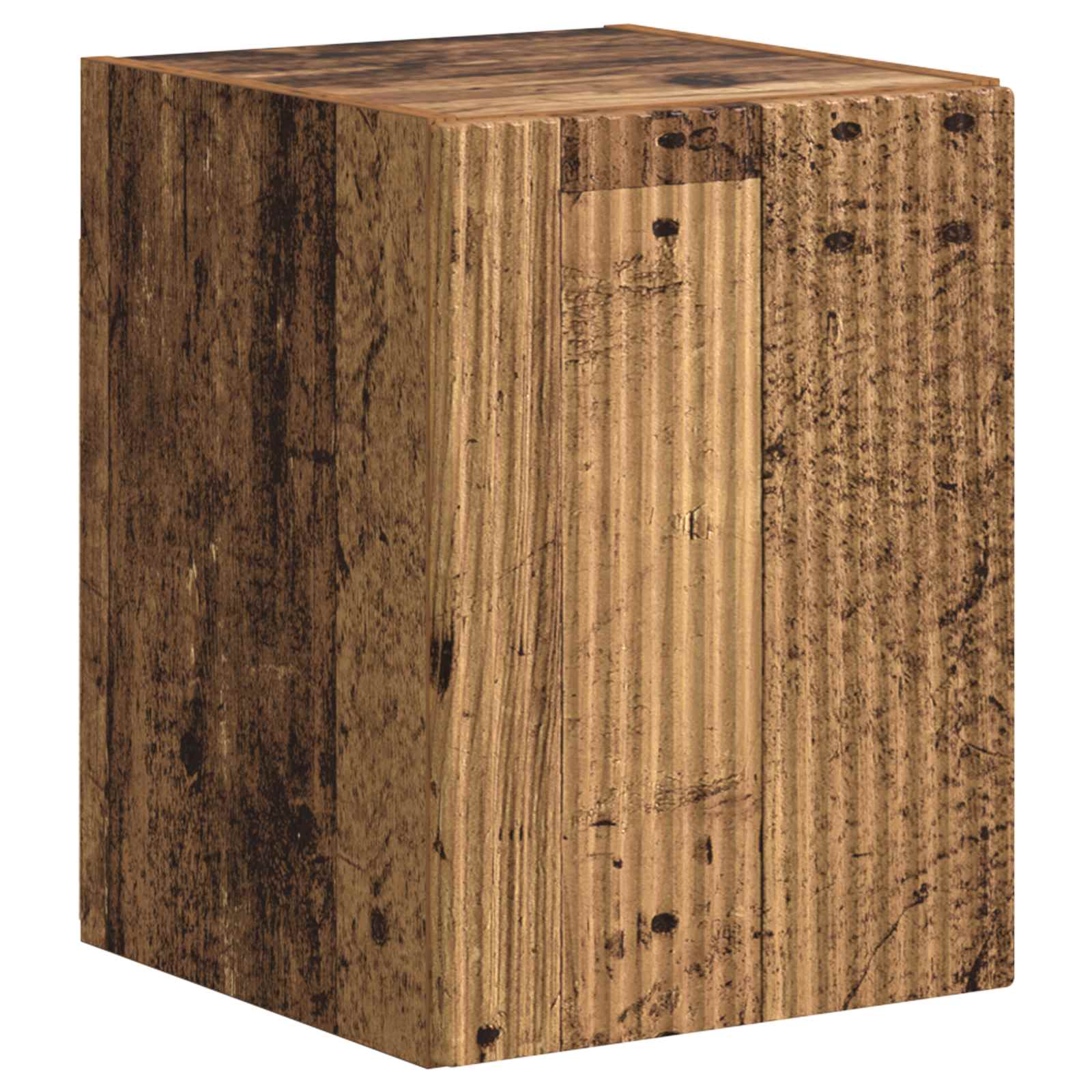 Conjunto De Mueble De Tv Montaje En La Pared 4 Pcs Madera Vieja
