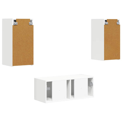 Conjunto De Mueble De Tv 6 Pcs Madera De Ingeniería