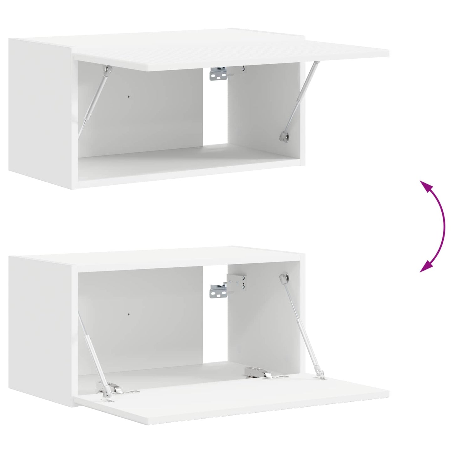 Conjunto De Mueble De Tv 5 Pcs Madera De Ingeniería