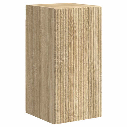 Conjunto De Mueble De Tv Montaje En La Pared 5 Pcs Roble Sonoma