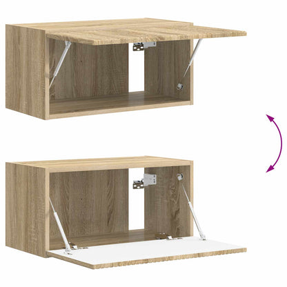 Conjunto De Mueble De Tv Montaje En La Pared 5 Pcs Roble Sonoma