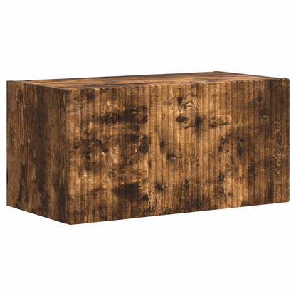 Conjunto De Mueble De Tv 5 Pcs Roble Ahumado