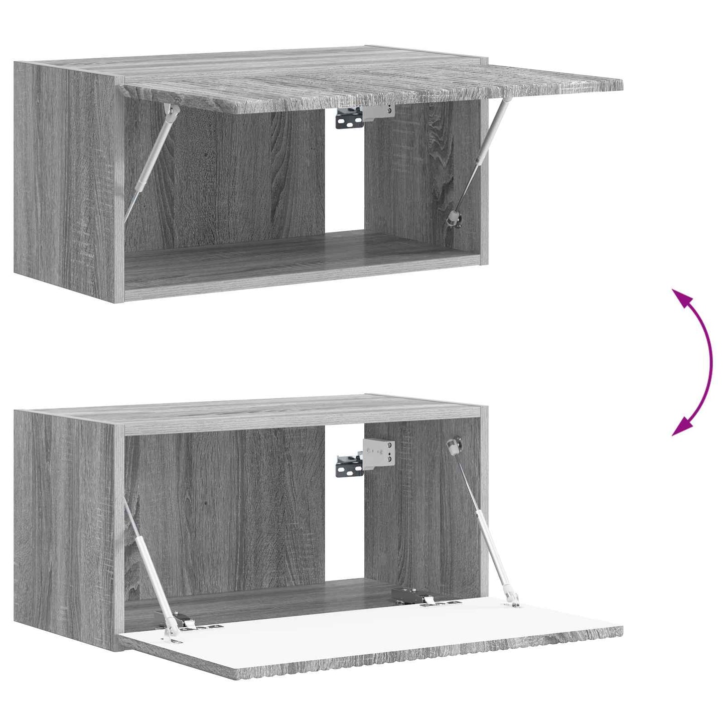 Conjunto De Mueble De Tv 5 Pcs Gris Sonoma Madera De Ingeniería