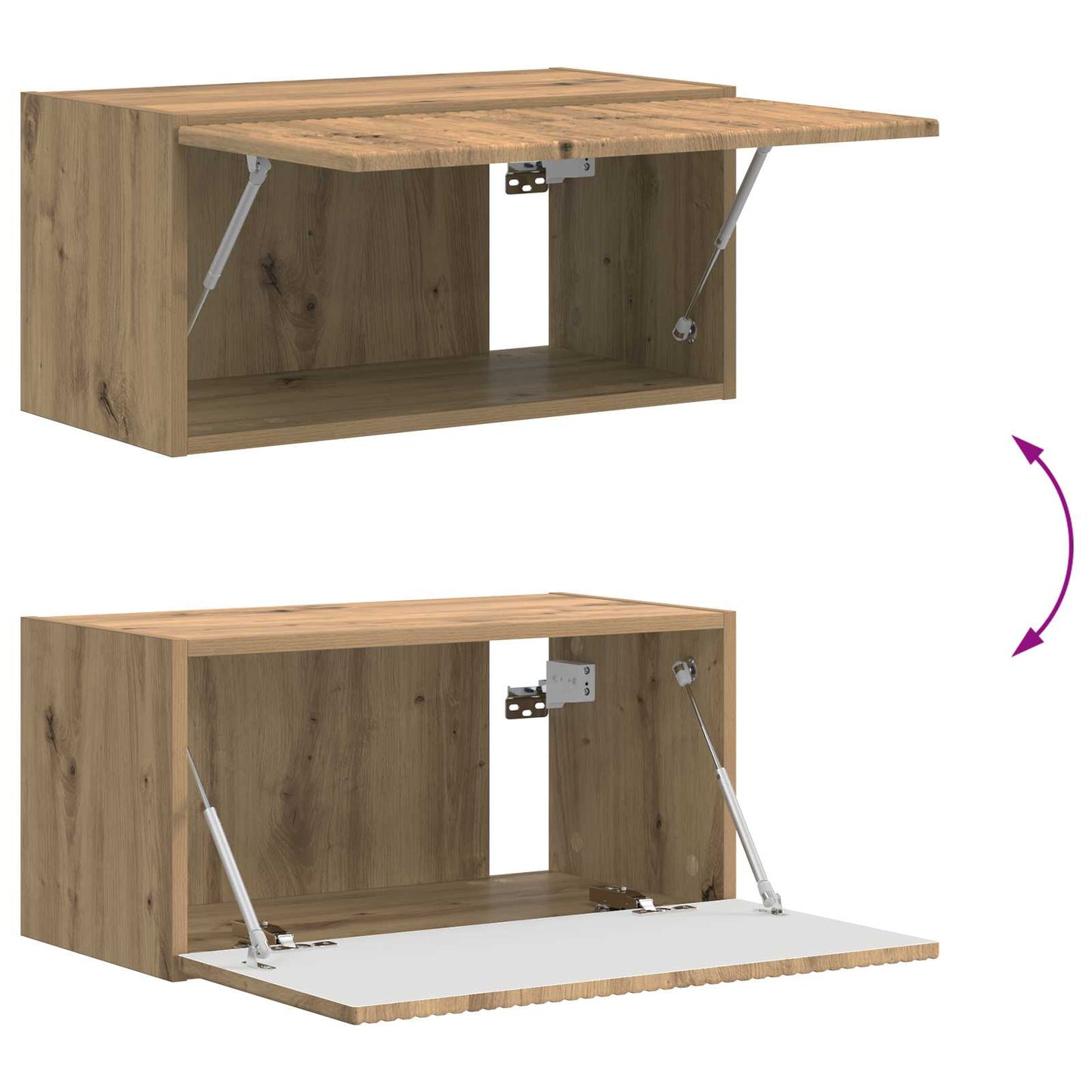 Conjunto De Mueble De Tv 5 Pcs Roble Artesanal