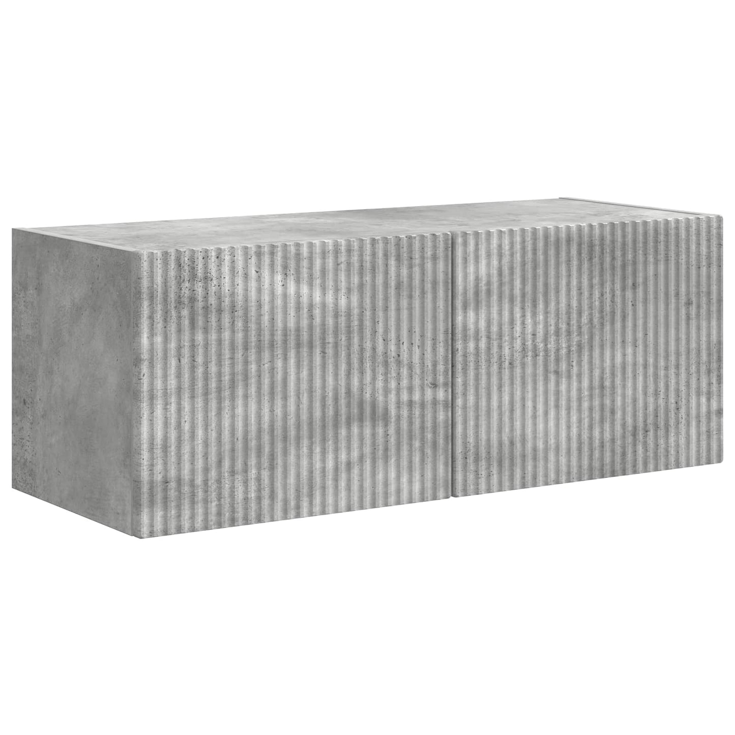 Conjunto De Mueble De Tv 5 Pcs Gris Concreto