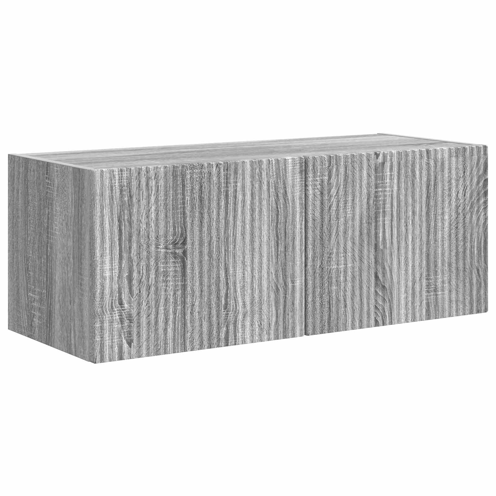 Conjunto De Mueble De Tv 5 Pcs Gris Sonoma Madera De Ingeniería