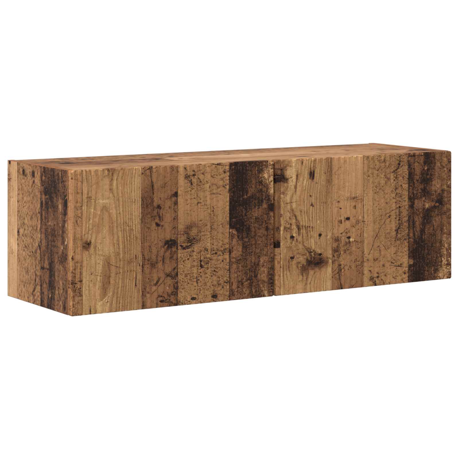 Conjunto De Mueble De Tv Montaje En La Pared 5 Pcs Madera Vieja