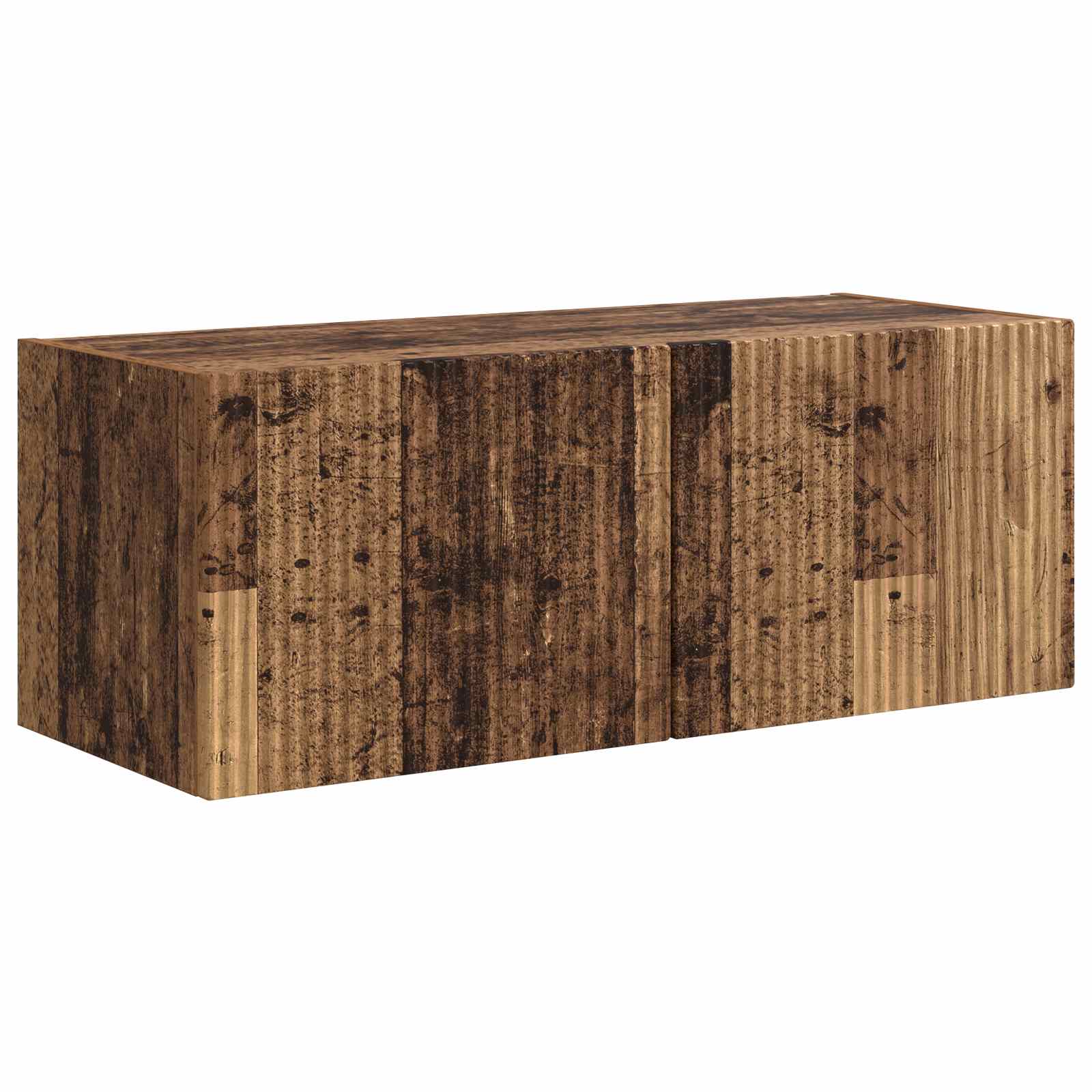 Conjunto De Mueble De Tv Montaje En La Pared 5 Pcs Madera Vieja