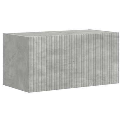 Conjunto De Mueble De Tv 5 Pcs Gris Concreto