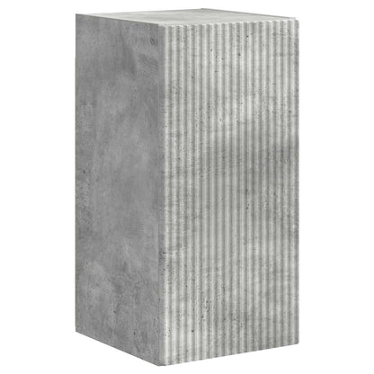 Conjunto De Mueble De Tv 5 Pcs Gris Concreto