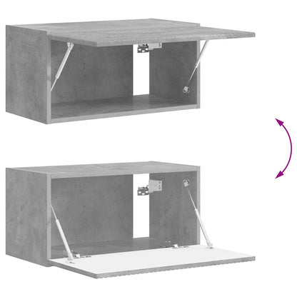 Conjunto De Mueble De Tv 5 Pcs Gris Concreto
