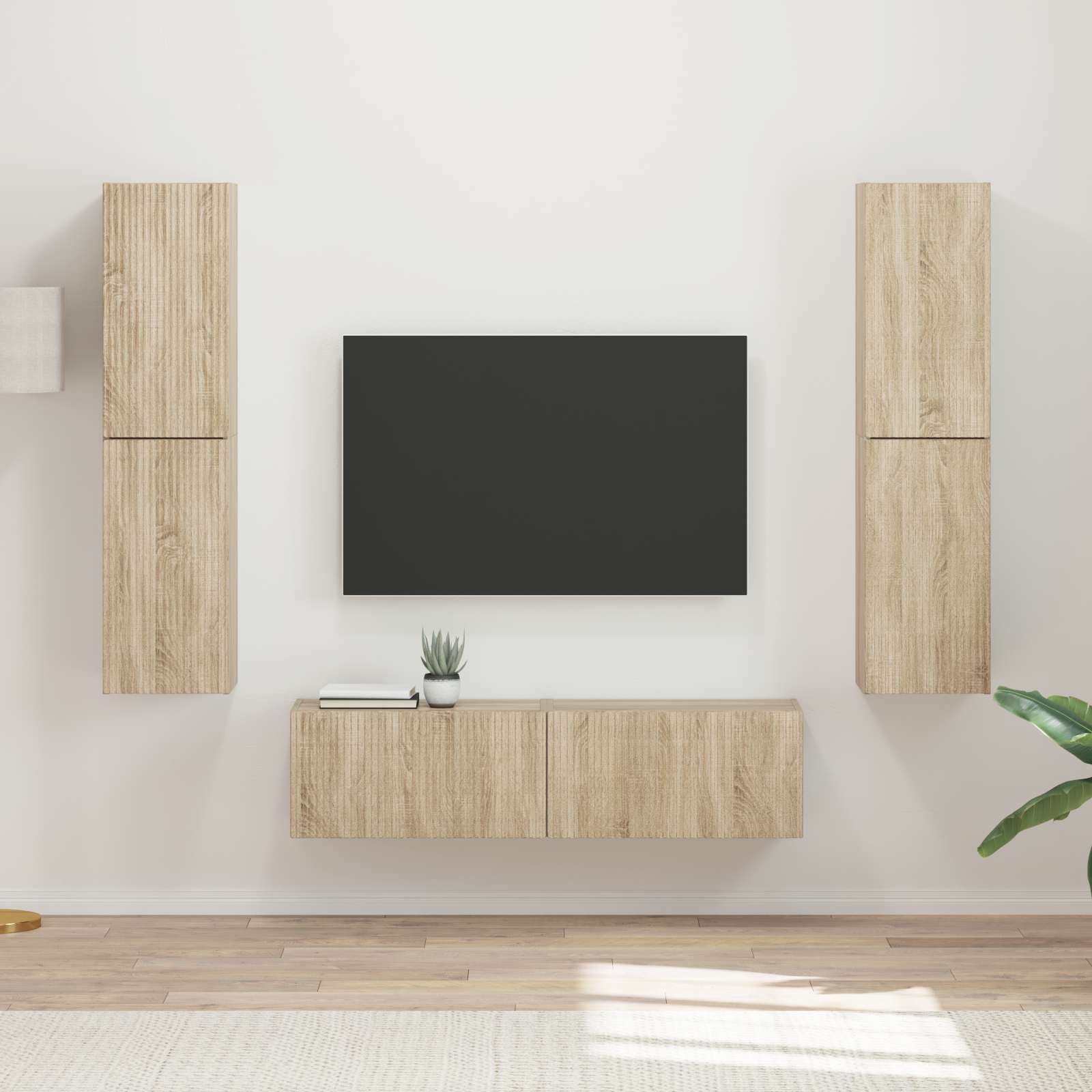 Conjunto De Mueble De Tv 6 Pcs