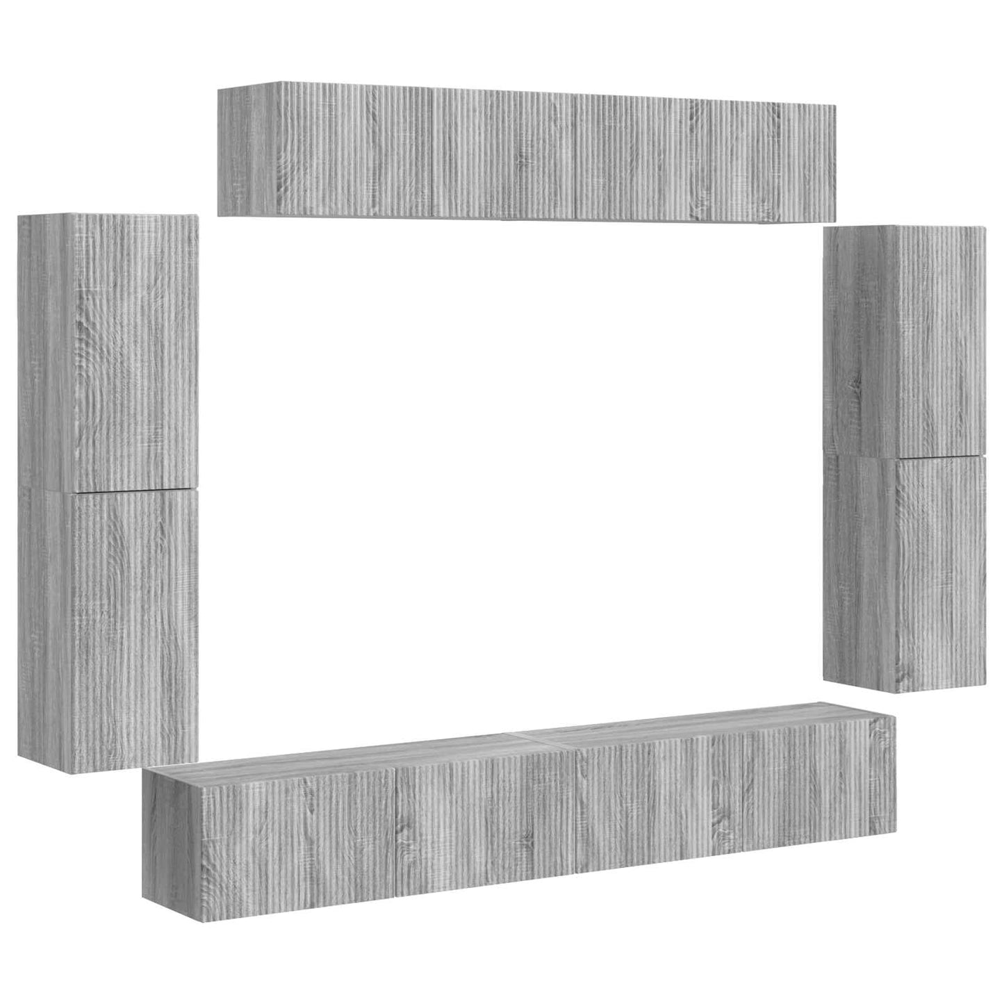Mueble De Tv 8 Pcs