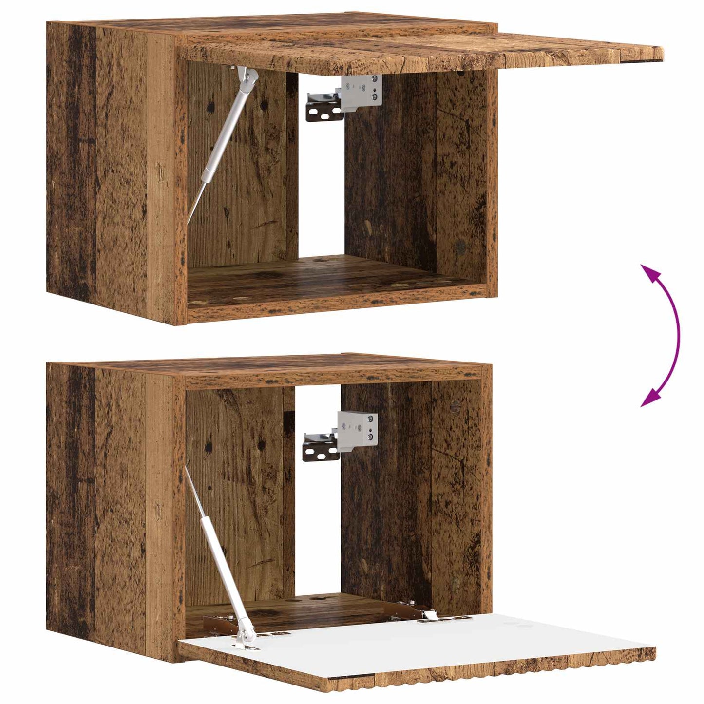 Mueble De Tv 5 Pcs Madera Vieja
