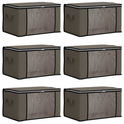 Caja De Almacenamiento Con Ventana Lateral Transparente 6 Pcs