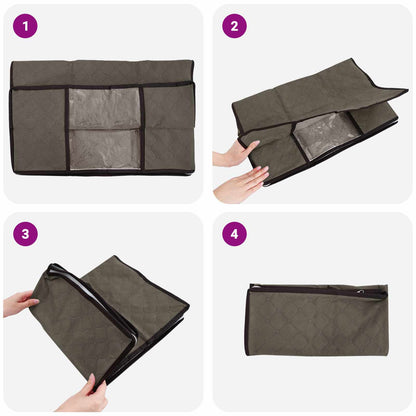Caja De Almacenamiento Con Ventana Lateral Transparente 6 Pcs
