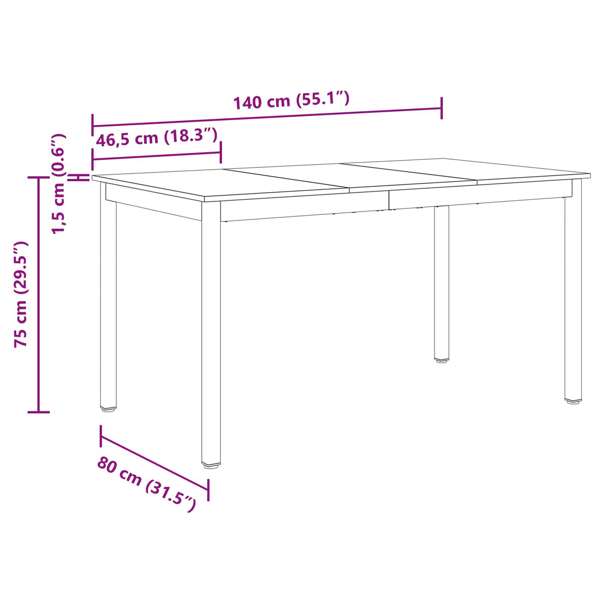 Mesas De Comedor Madera De Ingeniería