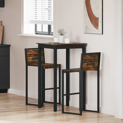 Mesa De Barra De Pie Madera De Ingeniería Cuadrado