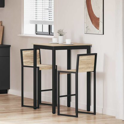 Mesa De Barra De Pie Madera De Ingeniería Cuadrado